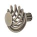 Olde Forge Cage Flat Round Cabinet Knob - 45mm Diameter - Polished Steel