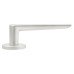 Urfic Satin Aluminium Door Handles on Round Rose - Easy Click Neptune Range 