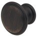 Exel Rim Round Cabinet Knob - 30mm Diameter - Brushed Oil Rubbed Bronze Exel Rim Round Cabinet Knob - 30mm Diameter - Brushed Oil Rubbed Bronze