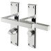 Serozzetta by Carlisle Brass Polished Chrome Bathroom Door Handle - Stratus Range - 180 x 40mm Serozzetta by Carlisle Brass Polished Chrome Bathroom Door Handle - Stratus Range - 180 x 40mm