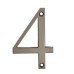 76mm Screw Fix Door Numeral - 4 - Satin Bronze
