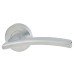 Jigtech Satin Chrome Door Handles on Round Rose - Sabre Range 