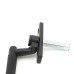 From The Anvil Brompton Knurled Locking Espagnolette Casement Window Handle - Left - Matt Black