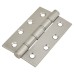 Stainless Steel Washered Butt Door Hinge - 100 x 66 x 2.5mm - Satin Stainless - Pair