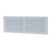 Louvre Vent with Flyscreen - 271 x 95mm - 6600mm² Free Air Flow - White Plastic