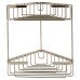 Exel Small Corner Shower Basket - Two Tier - 285 x 255 x 195mm - Polished Stainless Steel  