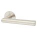 Jigtech Satin Stainless Steel Door Handles on Round Slim Rose - Schema Minim Range 