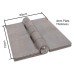Double Pressed Steel Hinge - 75 x 60 x 4mm - Self Colour Steel - Pair Double Pressed Steel Hinge - 75 x 60 x 4mm - Self Colour Steel - Pair