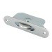 Exel Radius Ball Bearing Sash Window Pulley - 44mm Curved Metal Wheel - Satin Chrome