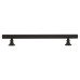 Exel York 12mm Knurled T-Bar Cabinet Pull Handle - 160mm Centres - Matt Black