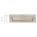Postal Knocker Letter Plate - 254 x 78mm - Satin Nickel