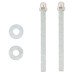 Postal Knocker Letter Plate - 254 x 78mm - Satin Nickel