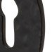 Olde Forge Traditional Oval Escutcheon - 56 x 36mm - Keyhole - Antique Black Iron