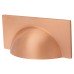 Crofts & Assinder Monmouth Square Cabinet Cup Handle - 64mm Centres - Brushed Copper