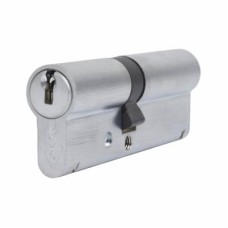 ERA 1 Star 6 Pin Kitemarked 90mm Euro Double Cylinder - 40 + 50mm - Satin Chrome - Keyed to Differ