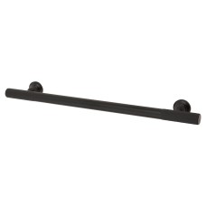 Exel York 12mm Partially Knurled T-Bar Cabinet Pull Handle - 192mm Centres - Matt Black