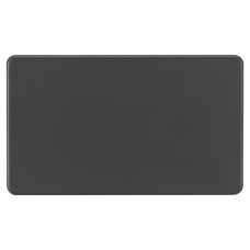 Knightsbridge 2 Gang Blank Plate - Anthracite Grey