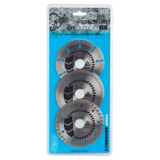 OX Spectrum Contractor Diamond Blade - 115 x 22.23mm - Multi-Material - Pack of 3