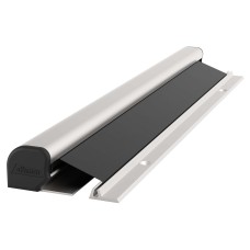 Strand FP800 Waterproof Roller Finger Guard With Anthracite Grey Fabric - 1925mm - Satin Aluminium 