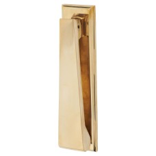Heritage Brass by M Marcus Slim Door Knocker - 165 x 40mm - Unlacquered Brass
