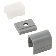 Teleflex Clearline Saddles - Anthracite - Pack of 10