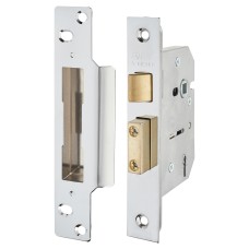 ERA Viscount 5 Lever Sashlock - 76mm Case - 56mm Backset - Polished Chrome