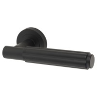 Jedo Matt Black Fire Rated Fluted Door H...