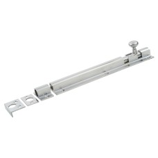 Decorative Straight Barrel Bolt - 200 x 38mm - Satin Chrome