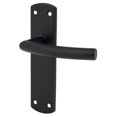 Exel Matt Black Arched Latch Door Handle - 172 x 44mm