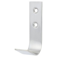 Exel Flat Single Coat Hook - 70 x 20 x 45mm - Polished Stainless Steel
