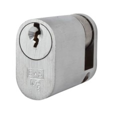 Eurospec 5 Pin 40mm Oval Single Cylinder - 30 + 10mm - Satin Chrome - Keyed Alike