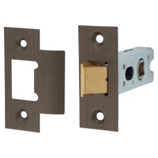 Jedo Heavy Duty Tubular Latch - 64mm Case - 44mm Backset - Square - Antique Brass