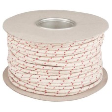 Everlasto No.3 Red Spot Waxed Cotton Sash Window Cord - 6.5mm Diameter - 100m Coil