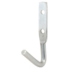 Tubular Garage and Shed Storage Hook - 40mm Depth - Chrome - Pack of 2