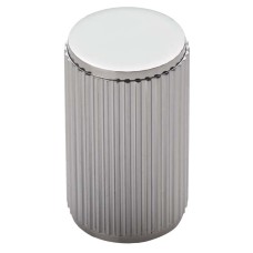 Carlisle Brass Lines Cylinder Cabinet Knob - 18mm Diameter - Polished Chrome