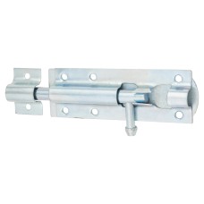 Traditional Tower Gate Bolt - Straight - 110mm Length - Zinc Plated