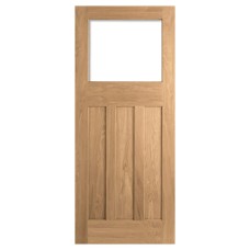 LPD DX 30's 4 Panel Unglazed Unfinished Solid Internal Door - 1981 x 686 x 35mm - Oak