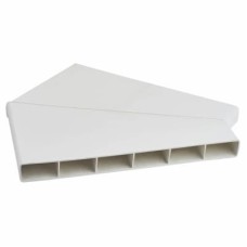 Manrose 45° Flat Bend - 300 x 25mm - White