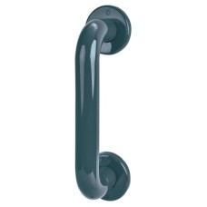 Hoppe AR602/220 Nylon D-Bar Door Pull Handle on Rose - Screw Fix - 220mm c/c - Anthracite Grey