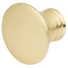Exel Jest Round Cabinet Knob - 29mm Diameter - Satin Brass
