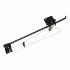 Cord Operated Door Holder - Garage Narrow Lintel - 610mm Length - Black Japanned