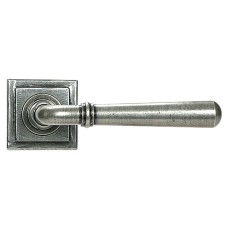 From The Anvil Pewter Door Handles on Square Rose - Newbury Range 