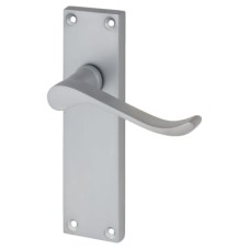 Exel Satin Chrome Budget Scroll Latch Door Handle - Mia Range - 153 x 42mm