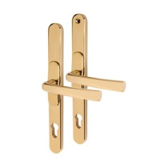 Adjustable uPVC Multipoint Door Handle - 59-96mm c/c - Gold
