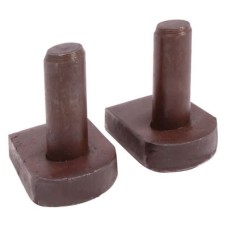 Gate Hook to Weld with Straight End - 12mm Pin - Self Colour Steel - Pair