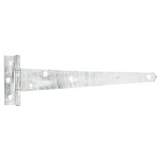 Medium Duty Gate/Door Tee Hinge - 250 x 90mm - Galvanised - Pair