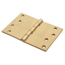 Jedo Quality Projection Hinge - 102 x 152 x 4mm - Polished Brass - Pair