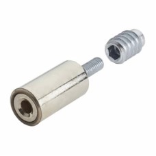 Bramah Rola Wooden Sash Window Stop - 31mm - Polished Nickel - 10 Body + 20 Inserts