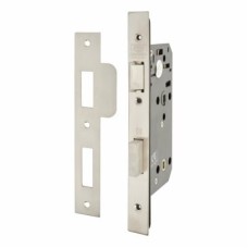 UNION J2C7S Equality Act DIN Bathroom Lock - 83mm Case - 55mm Backset - Satin Stainless Steel
