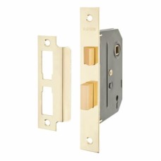 UNION 2295 2 Lever Sashlock - Keyed Alike Number M40H - 76mm Case - 57mm Backset - Polished Brass